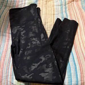 SPANX Black Camo Leggings